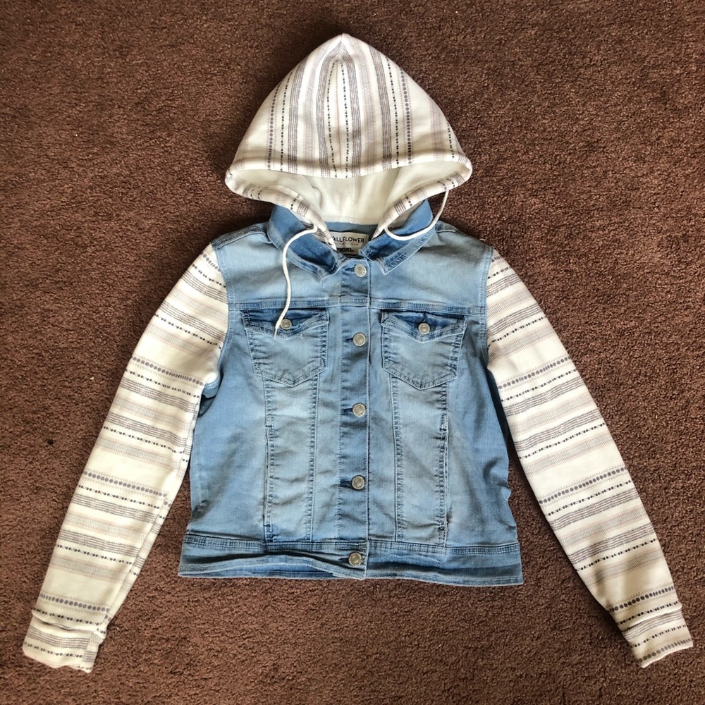 Denim Jack w/ Sewn-In Sweatshirt